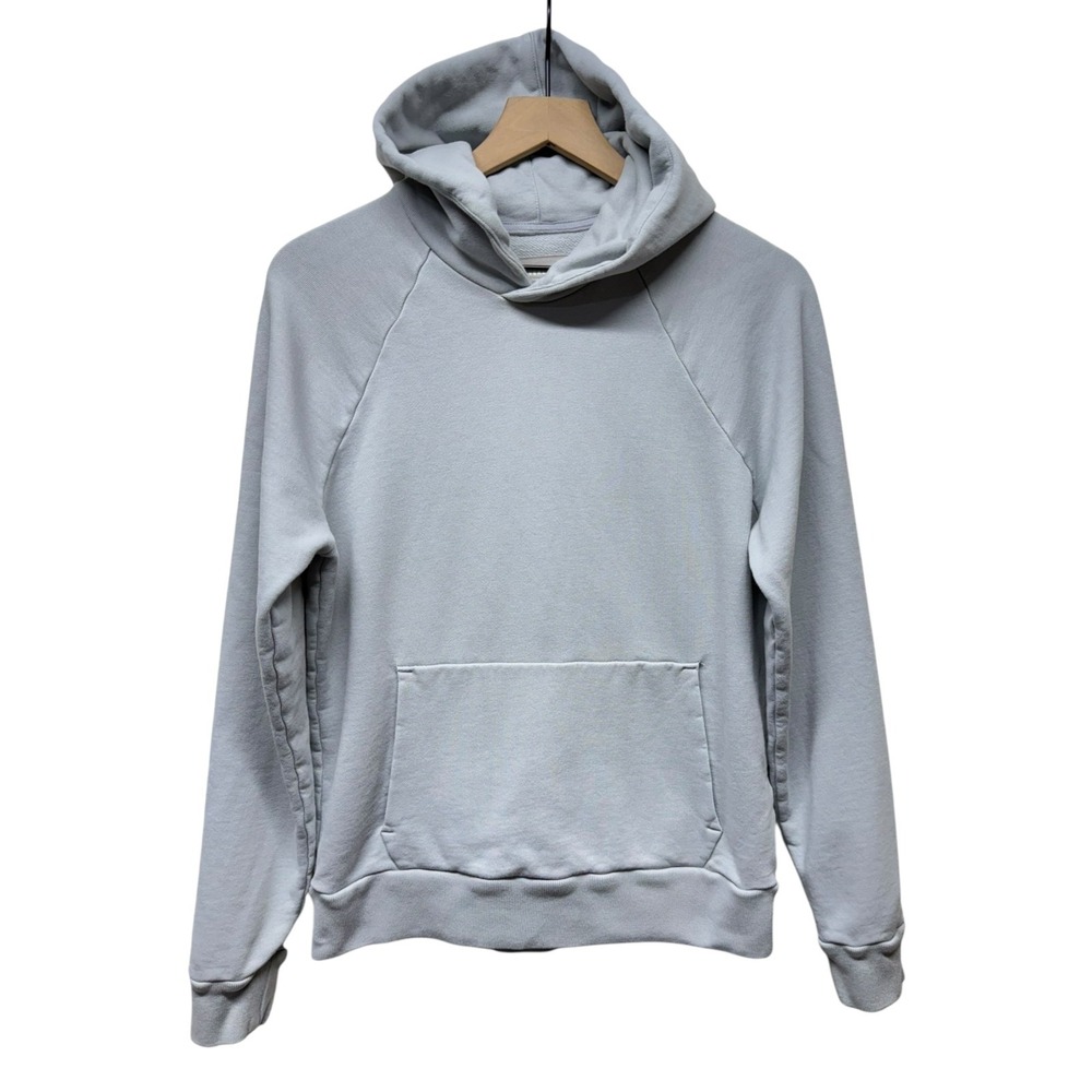 Everlane Organic Cotton Hoodie Women Oversized Sz S Gray Sweatshirt Minimalist